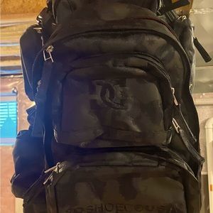 Vintage DC Shoe Co. Black Camo Tactical Backpack
